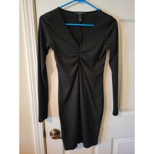 Dress. Forever 21. Body con, long sleeve, black.